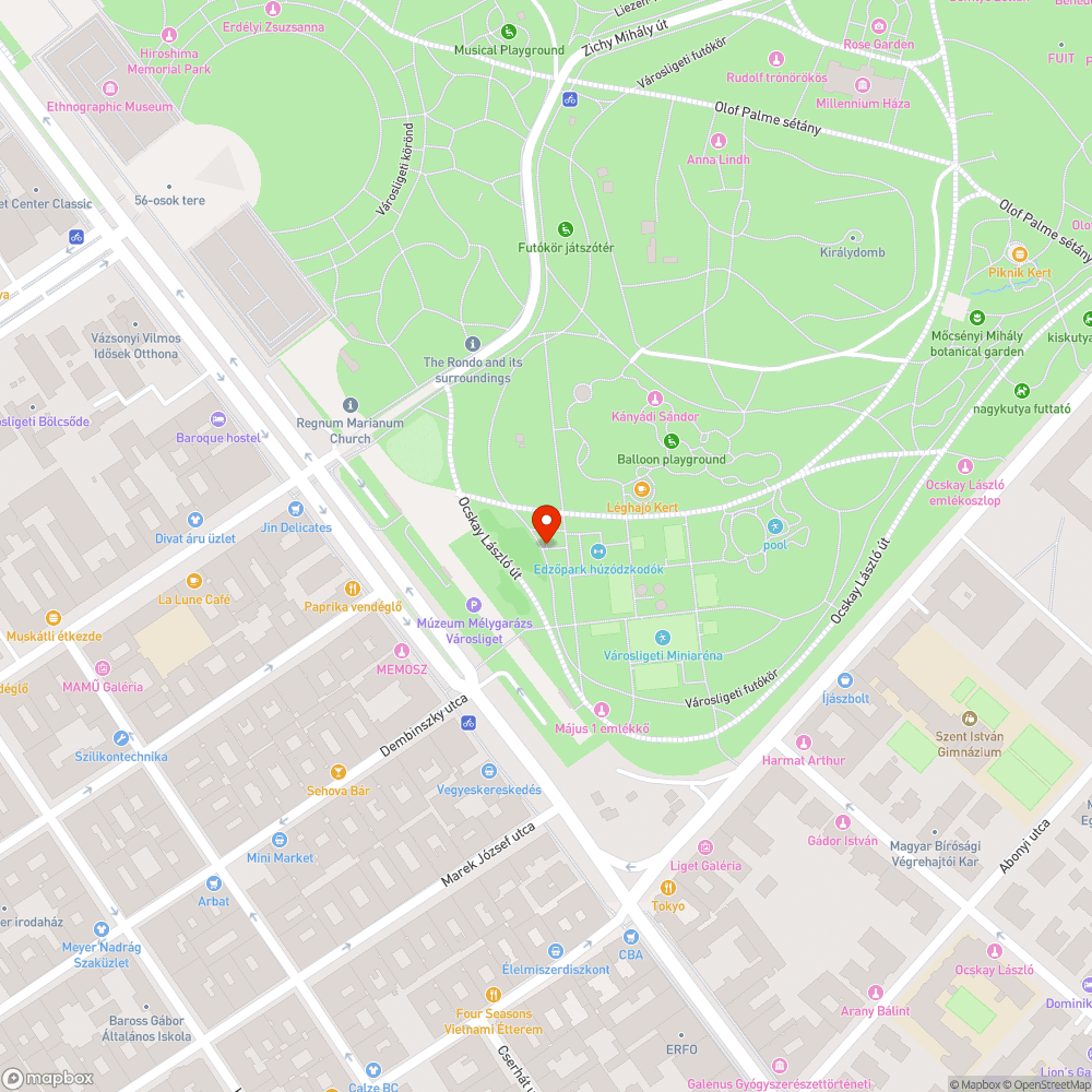 Ligetkör bejelentés helye