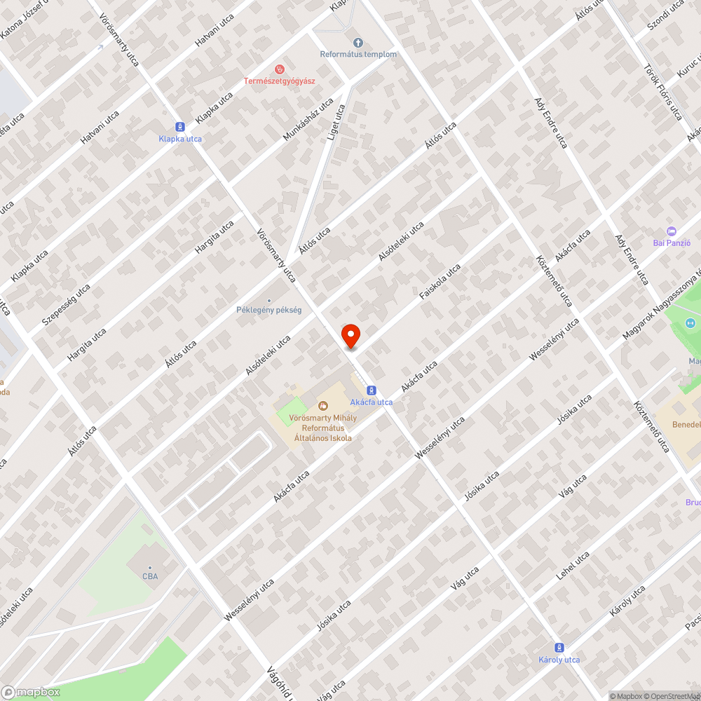 Elfelejtett zebrafestés iskola mellett bejelentés helye