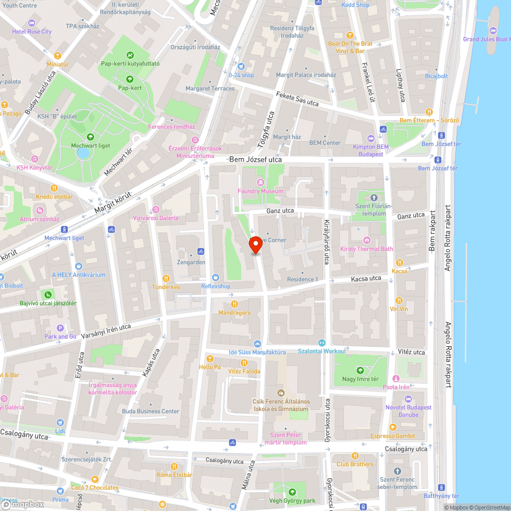 Folyó beton bejelentés helye