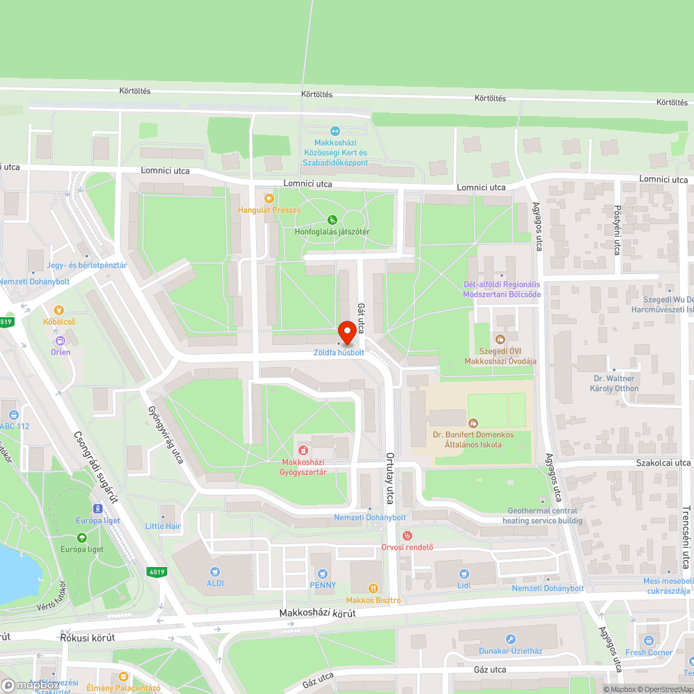 Kidőlés szélén álló megállótàbla bejelentés helye