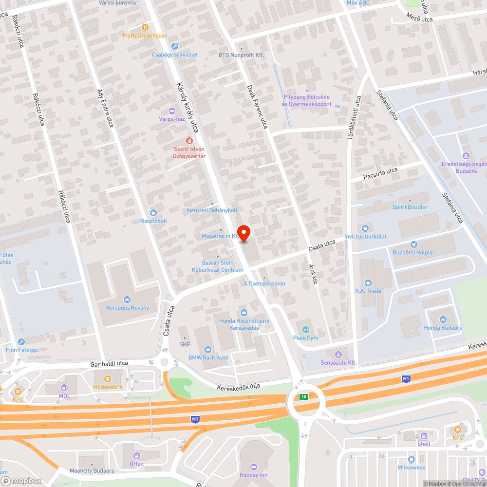 Üres oszlop bejelentés helye