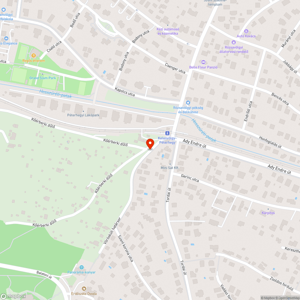 Útsüllyedés bejelentés helye