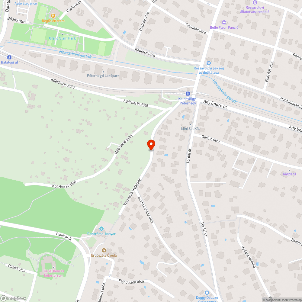 Útsüllyedés bejelentés helye