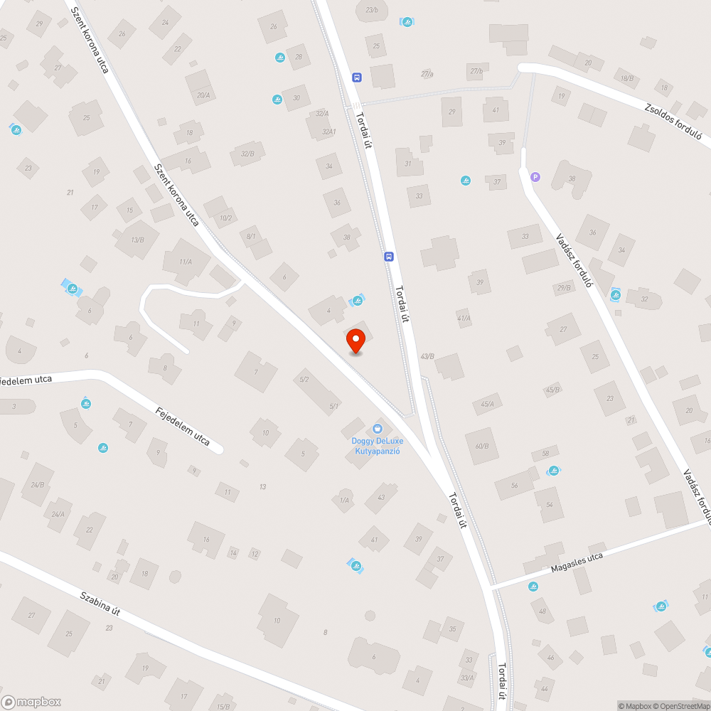 Sérült utcatábla bejelentés helye