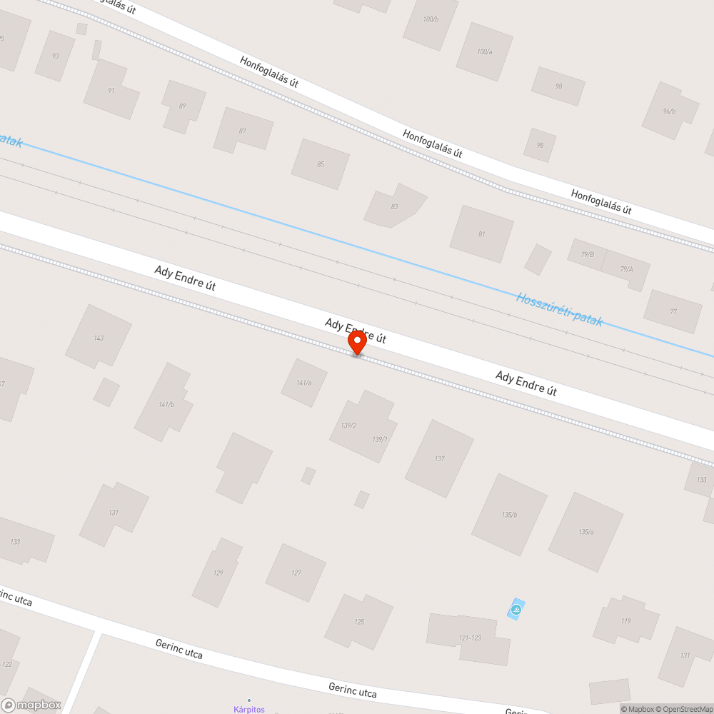 Billegő fedlap bejelentés helye