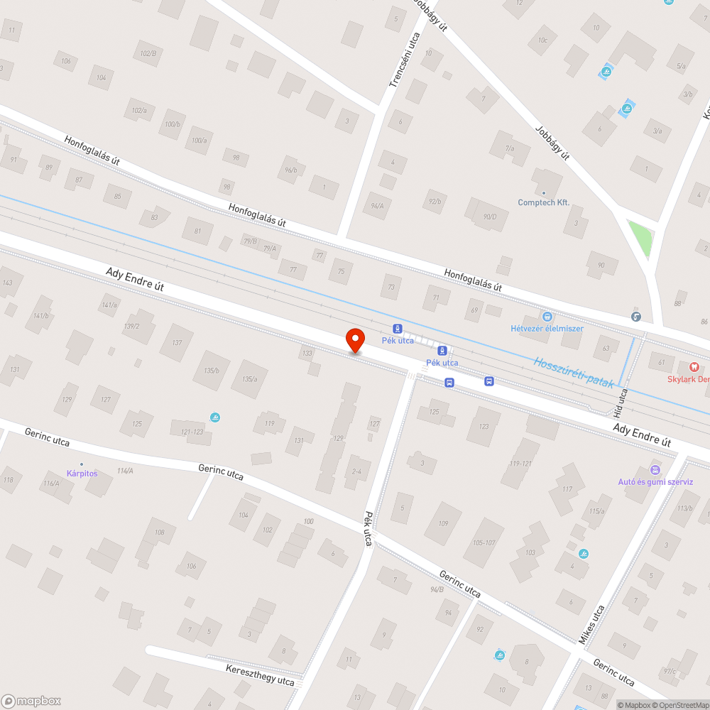 Hiányzó keret bejelentés helye