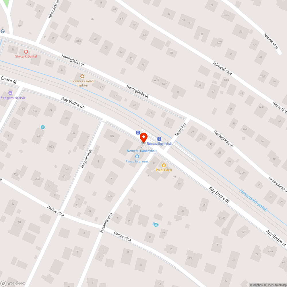 Rozsdás postaláda bejelentés helye