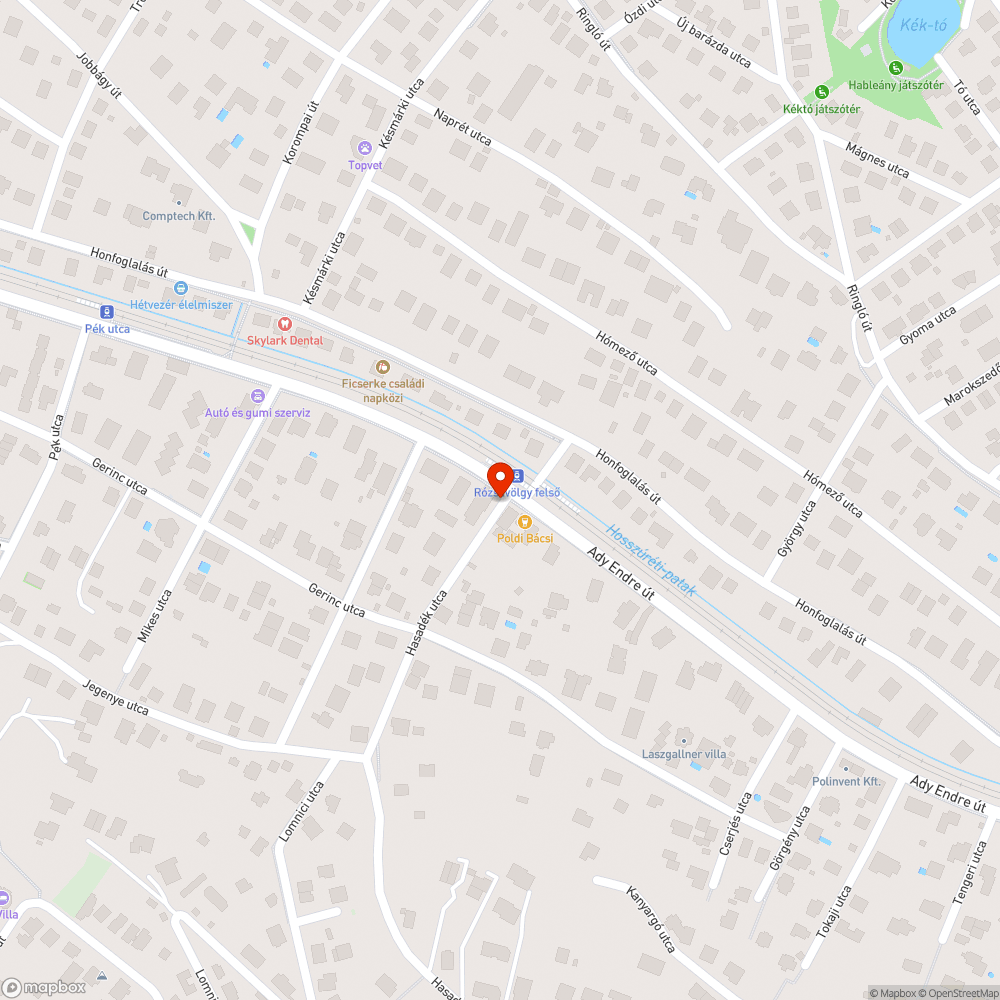 Sérült keret és szegély bejelentés helye