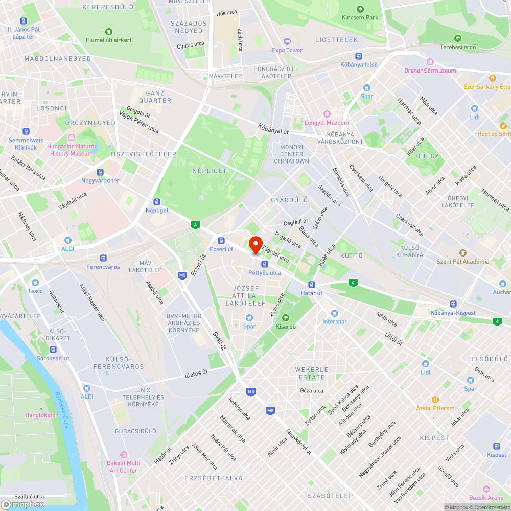 Tönkrement közműakna fedelek - Üllői út 126 bejelentés helye