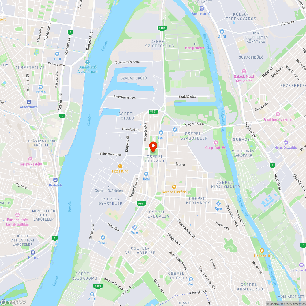 Kiszáradt fa bejelentés helye