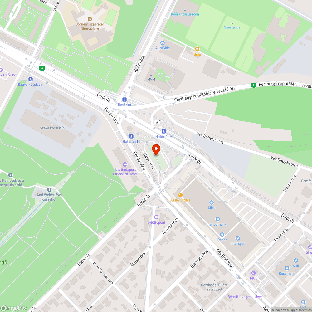 Csikktartó hiánya a Határ úton bejelentés helye