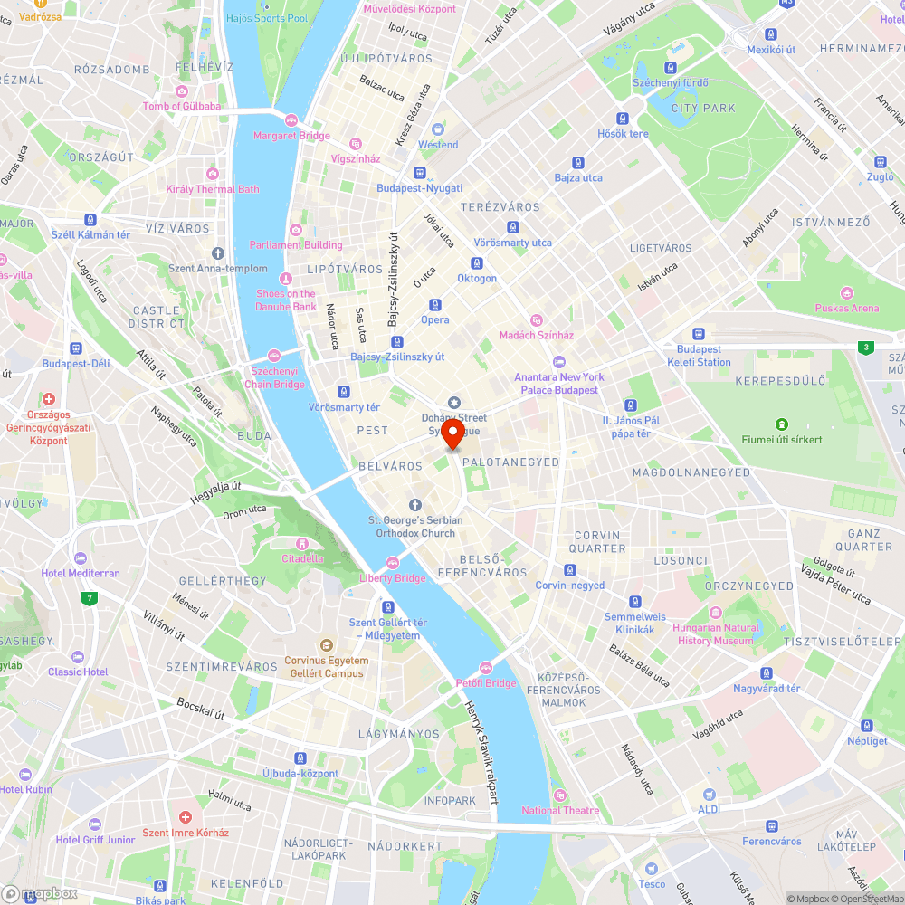 Múzeum körút bejelentés helye