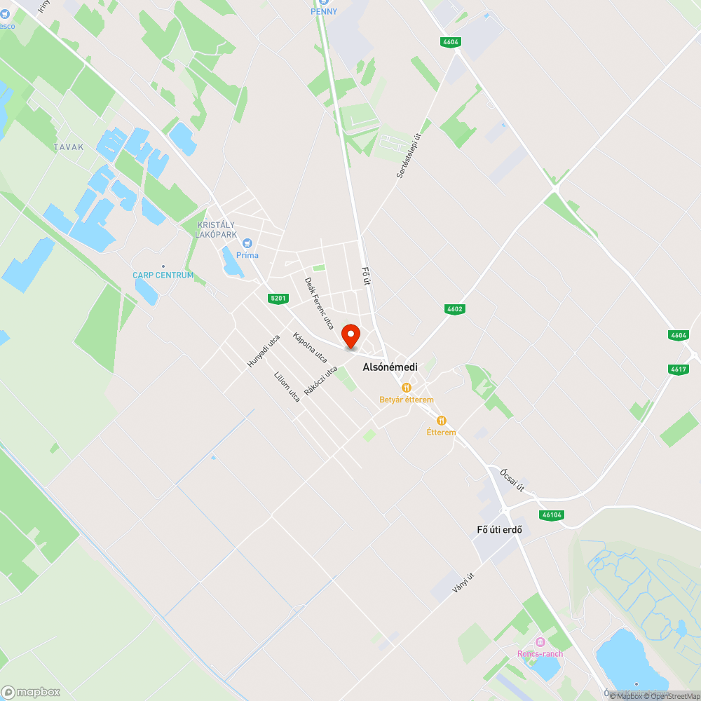 Egyenetlen járda bejelentés helye