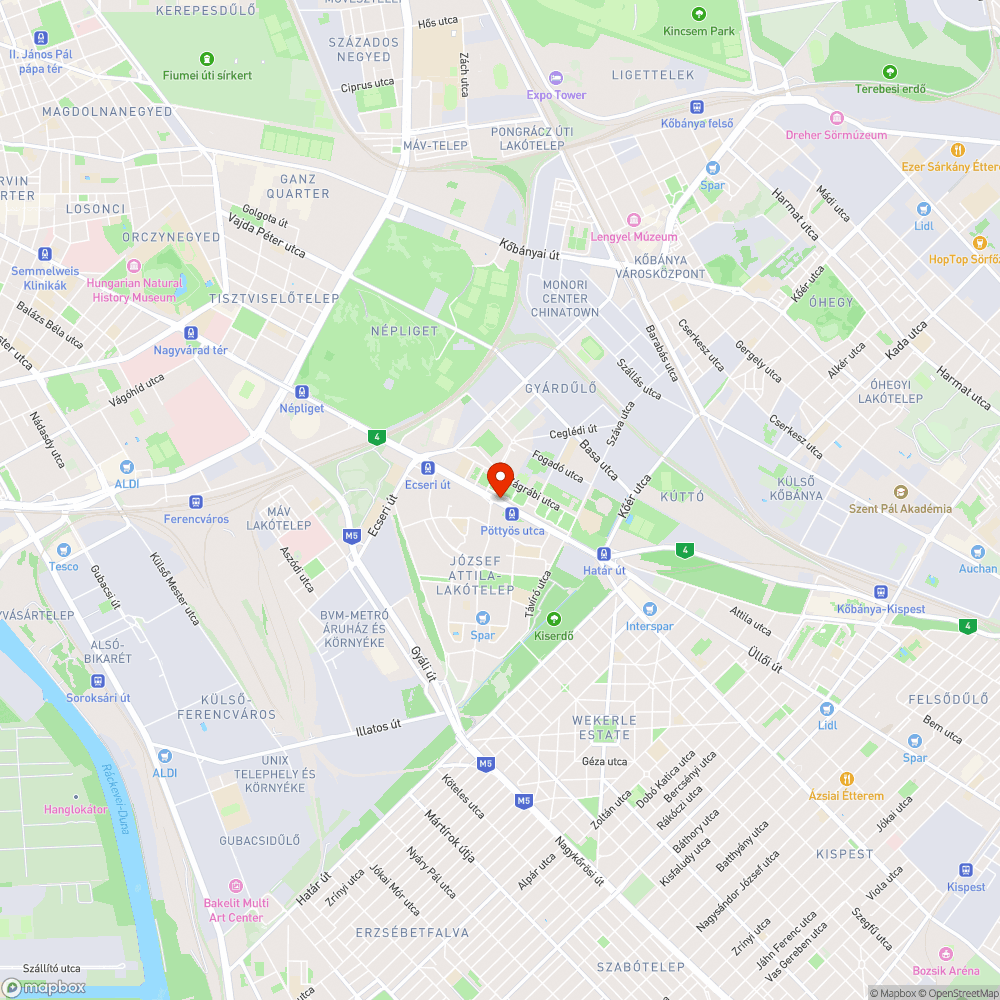 Hiányzó fa (fák) az Üllői út 128 szám előtt bejelentés helye