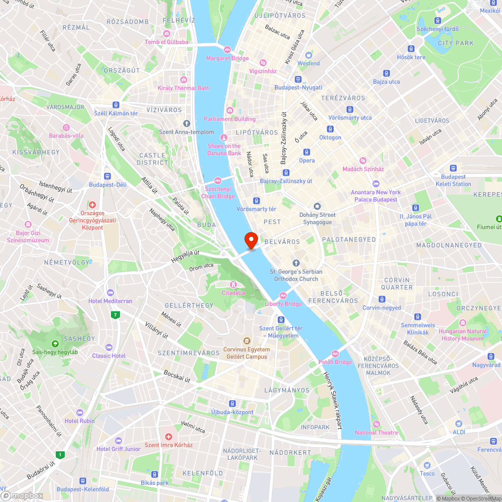 Graffiti az Erzsébet hídon bejelentés helye