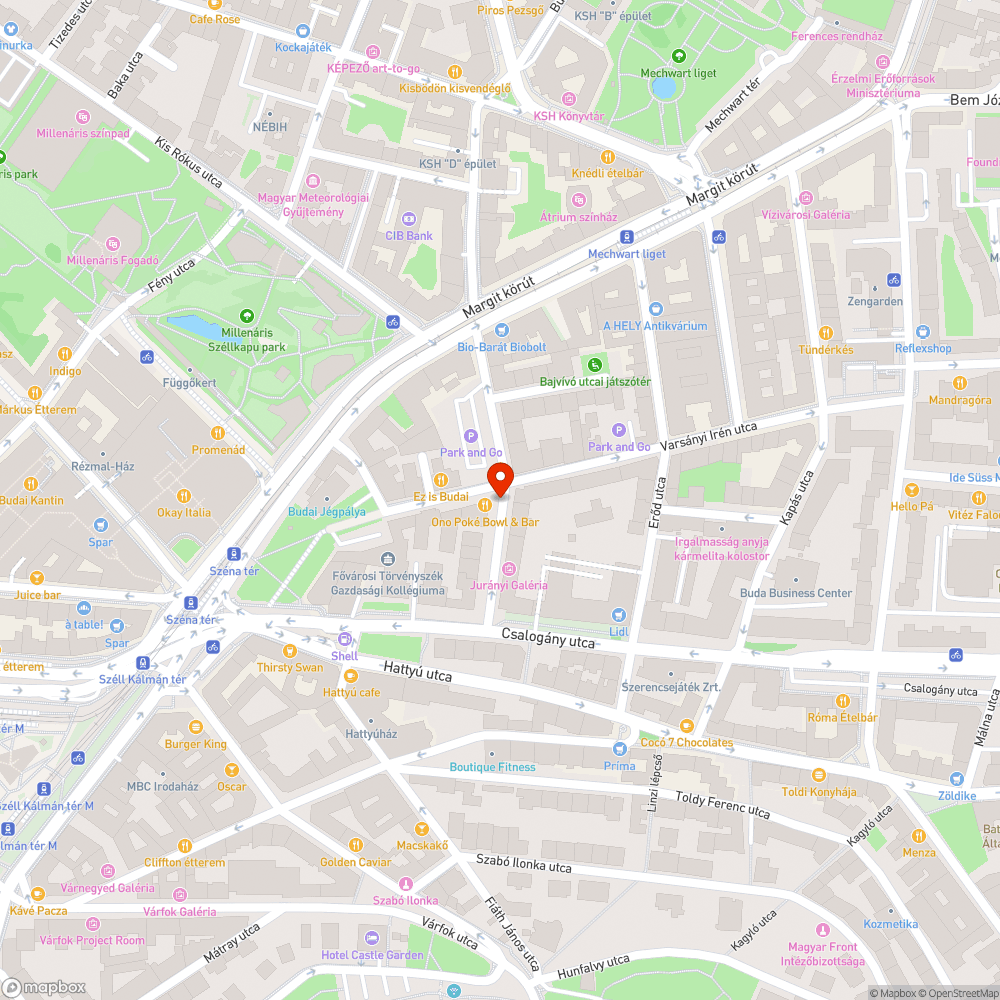 Részeg poller bejelentés helye