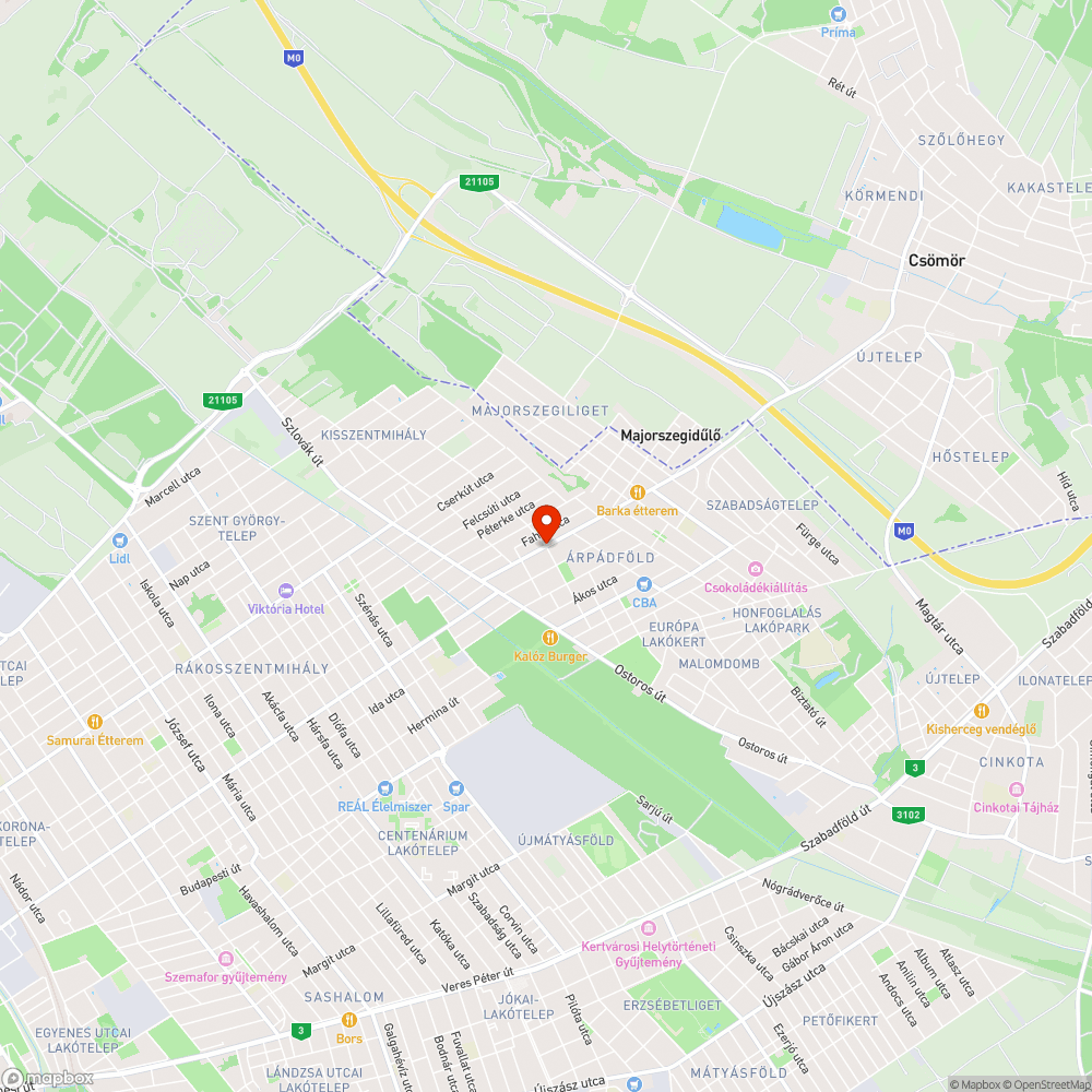 Kidőlt, rozsdás korlát bejelentés helye