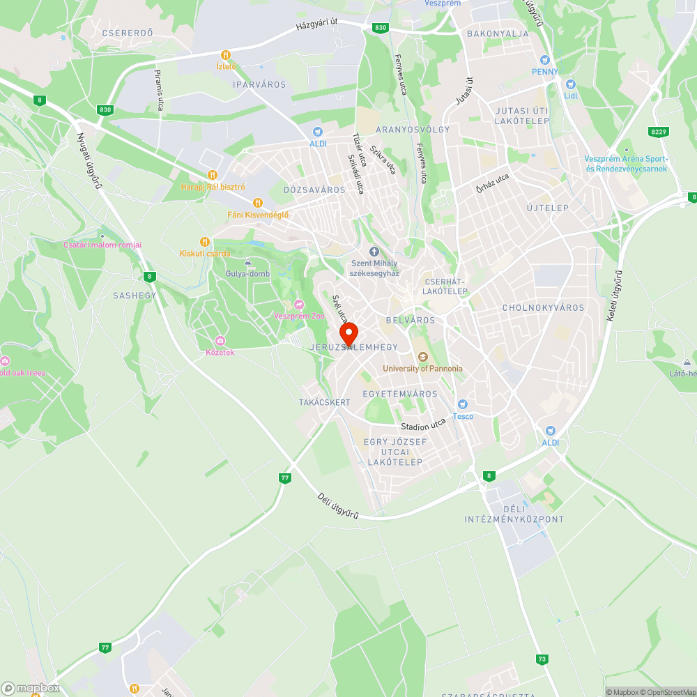 Építési törmelék a zöldterületen bejelentés helye