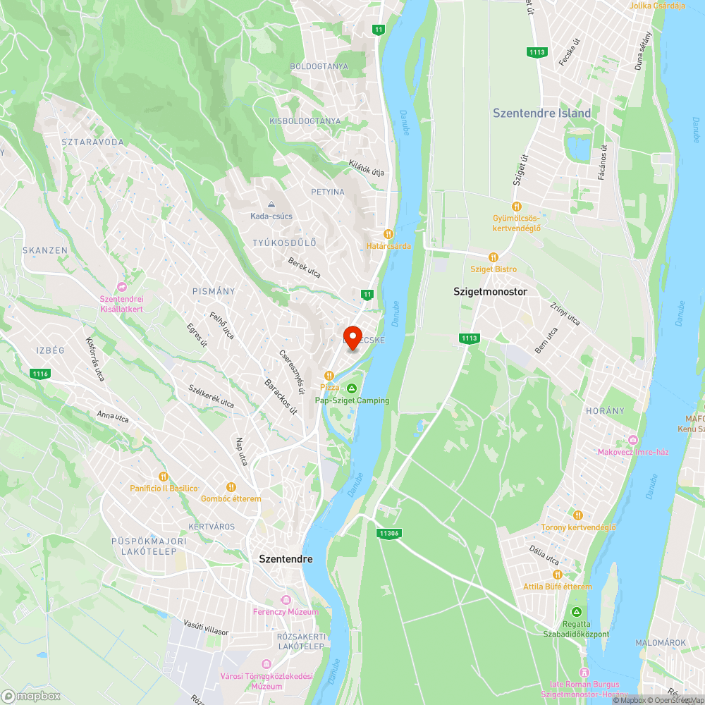 Kátyú bejelentés helye