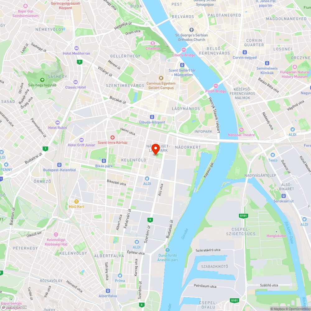 Kátyú a Nádorliget utca 11. előtt bejelentés helye