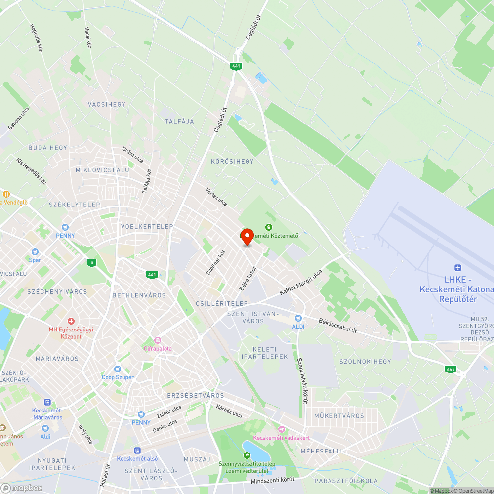 Óriási kátyú a kereszteződésben bejelentés helye