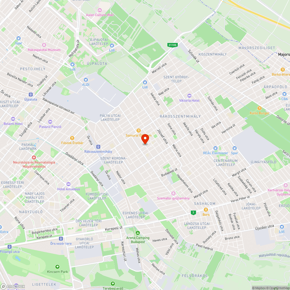 Járhatatlan járda bejelentés helye