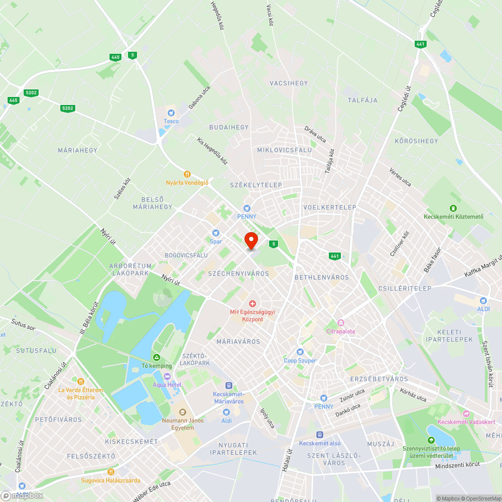 Járhatatlan járdaszakasz az Akadémia körút mentén bejelentés helye