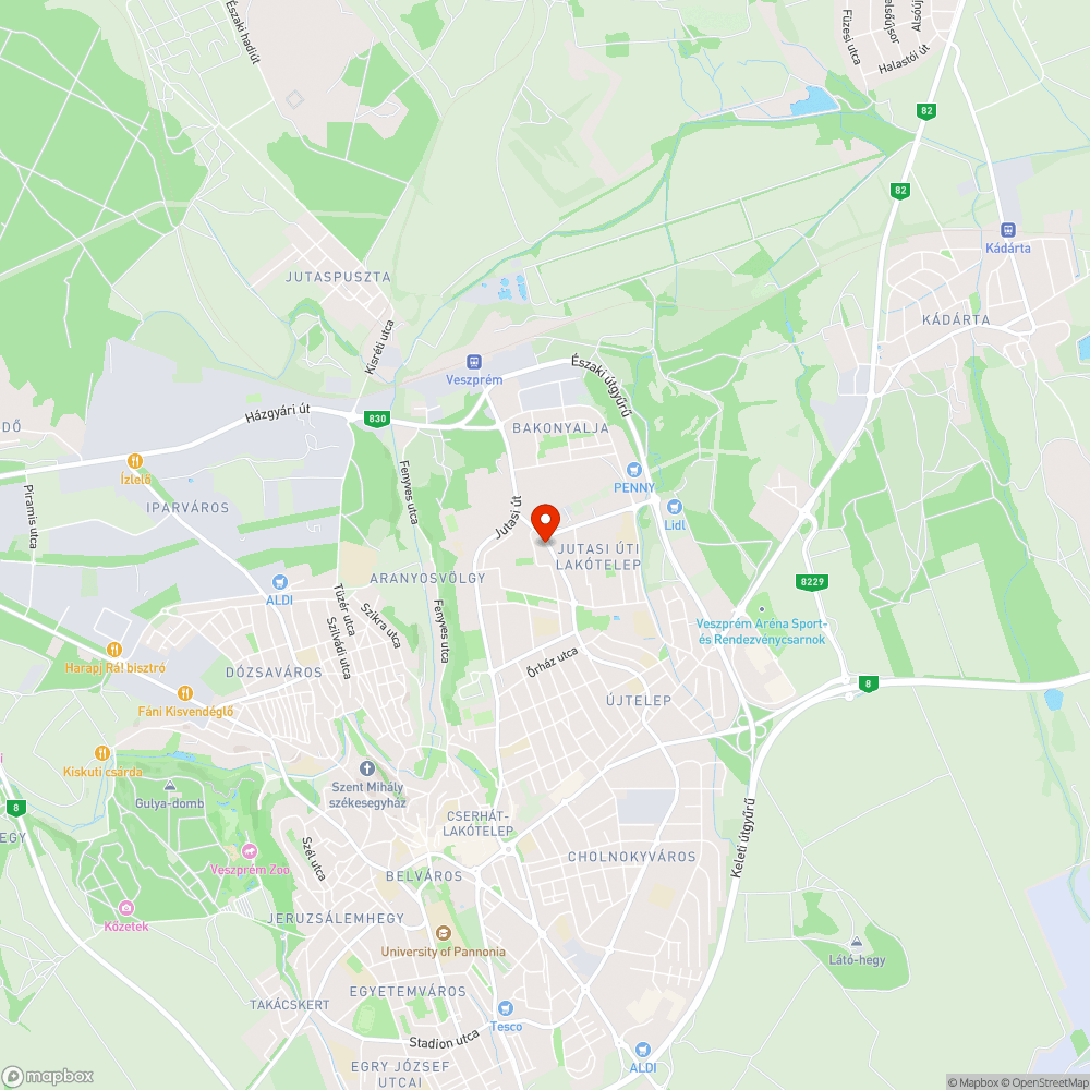 Jutas ABC parkoló elhagyott járműje bejelentés helye