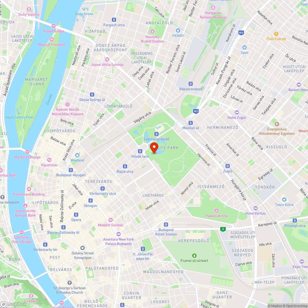 Közteresek városnéző és turistabuszok - fürtökben a Ligeteben bejelentés helye