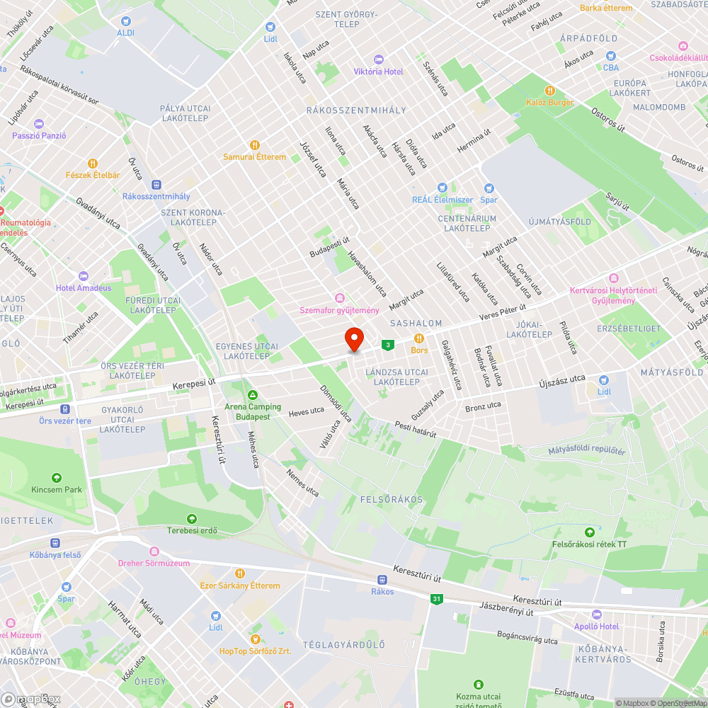 Dzsungel a bicikliút mentén bejelentés helye