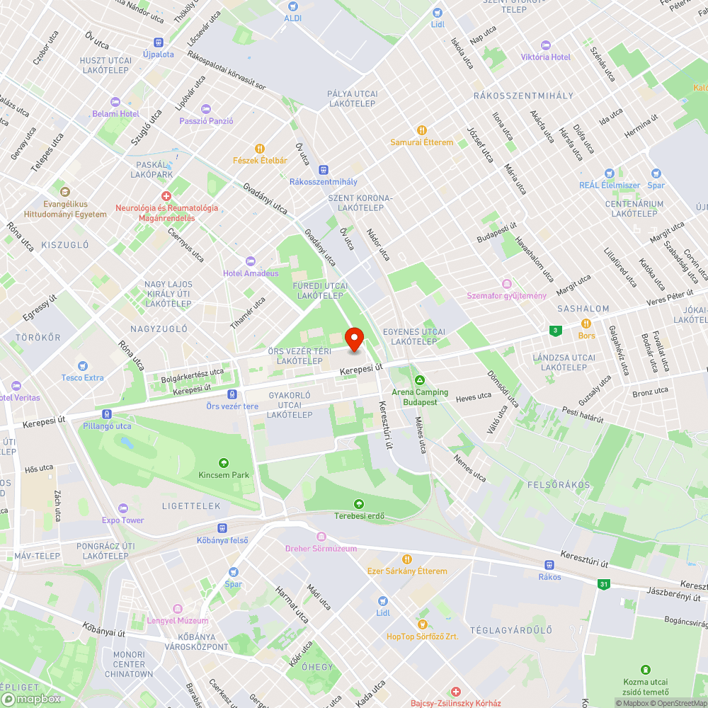 Meghibásodott ivókút bejelentés helye