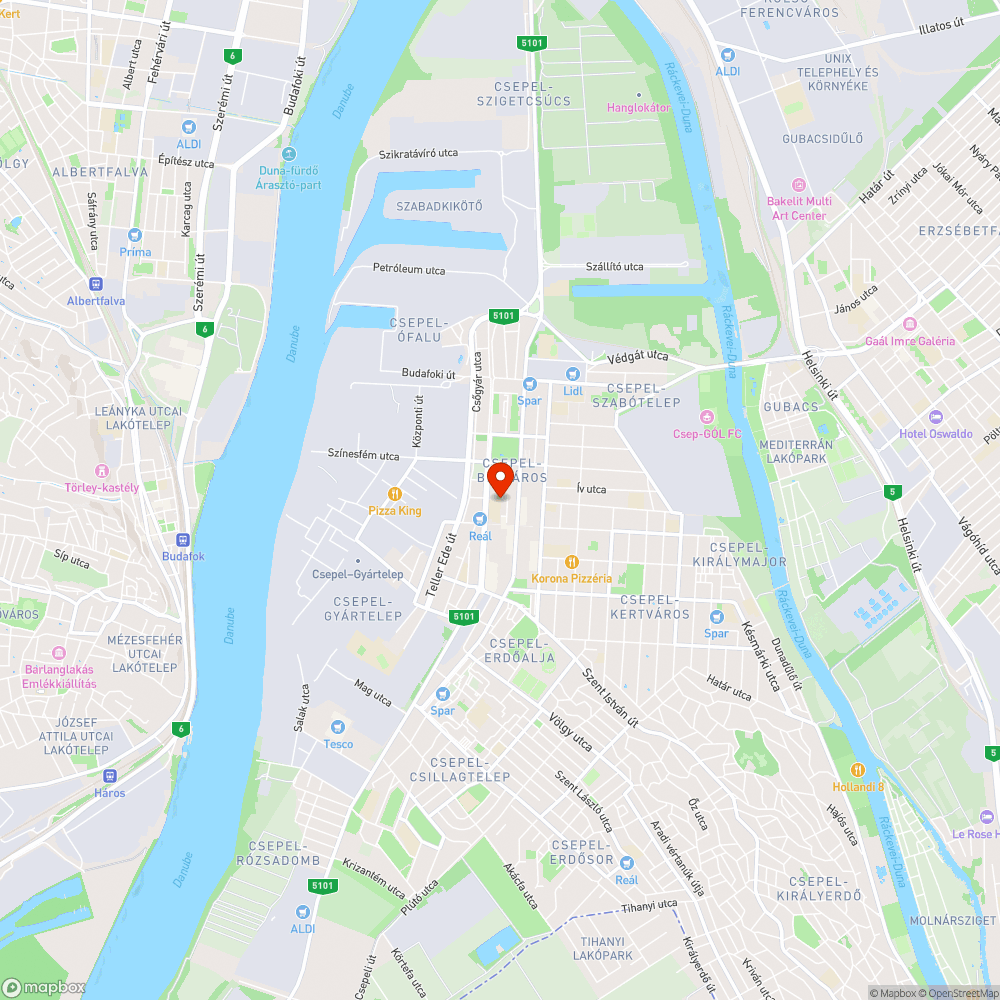 Kitört poller - Ábel Jenő utca bejelentés helye