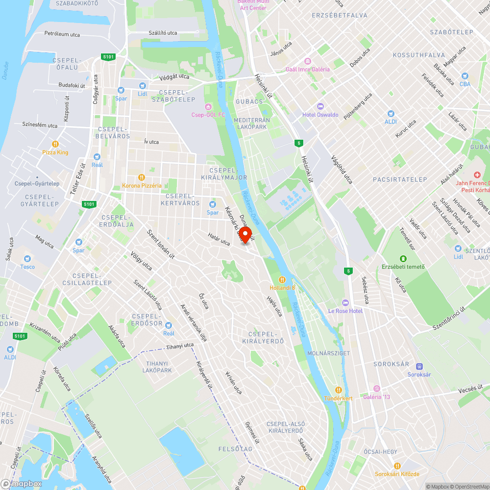 Hiányzó megállónév tábla - Határ utca bejelentés helye