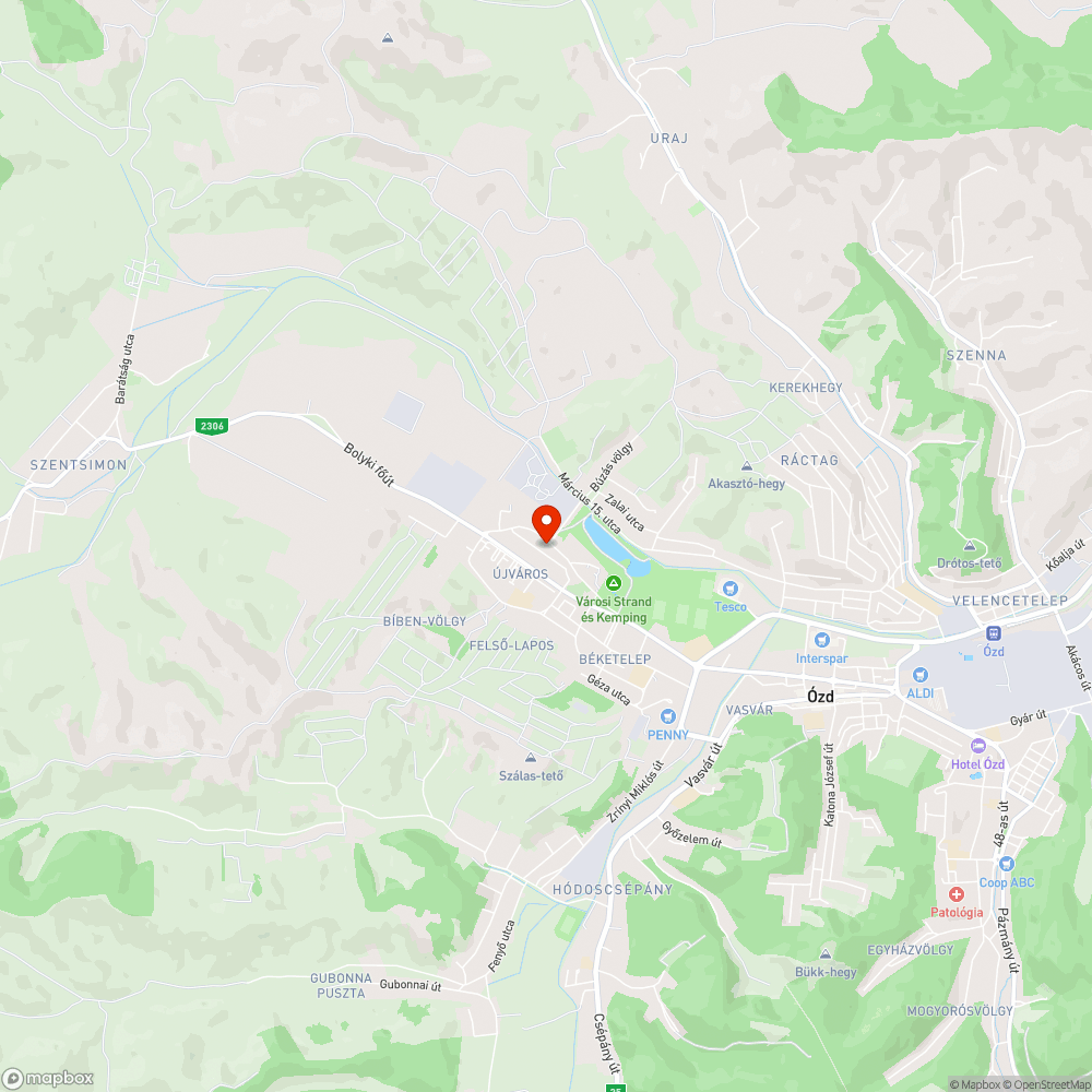 Elhagyatott autó bejelentés helye