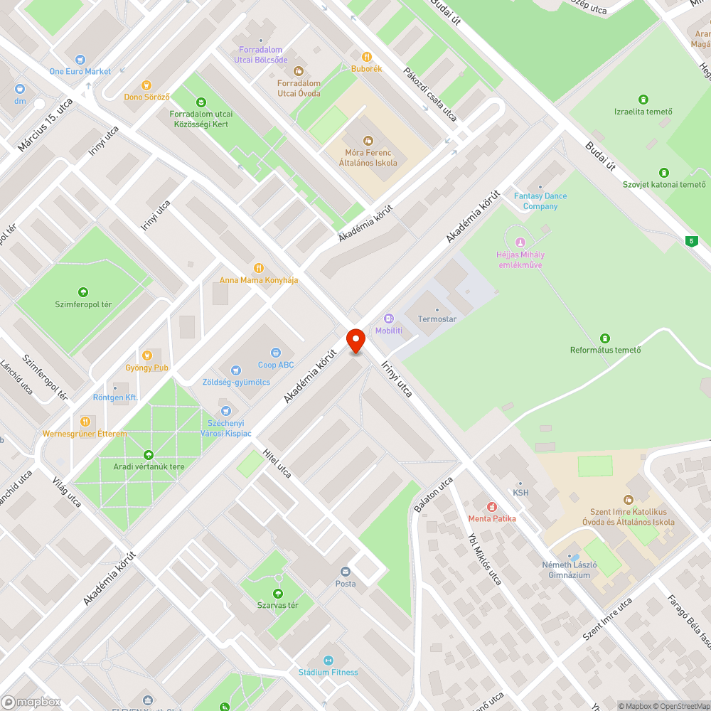 Burkolati hiba az Irinyi utca menti járdán - ÚJRAKÜLDVE bejelentés helye