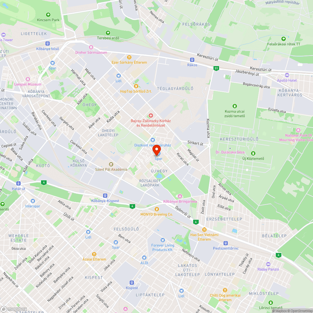 Ronda kapcsolószekrény a felújított Újhegyi sétányon bejelentés helye