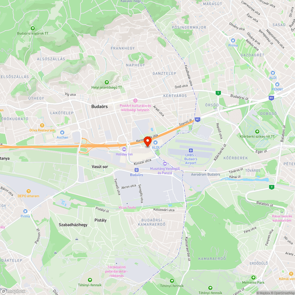 Kátyú bejelentés helye