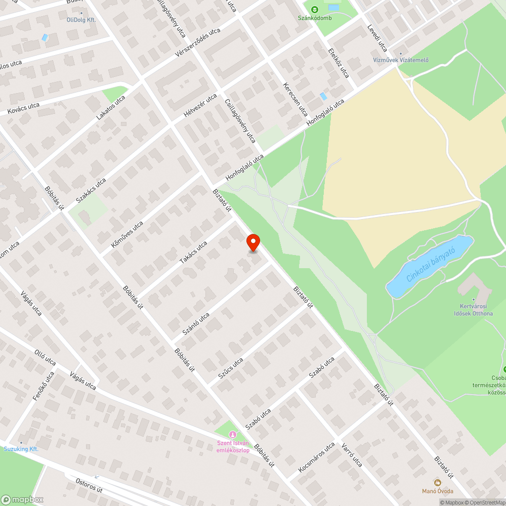 Hiányzó közvilágítás (aszfalt és tömegközlekedés sincs) bejelentés helye