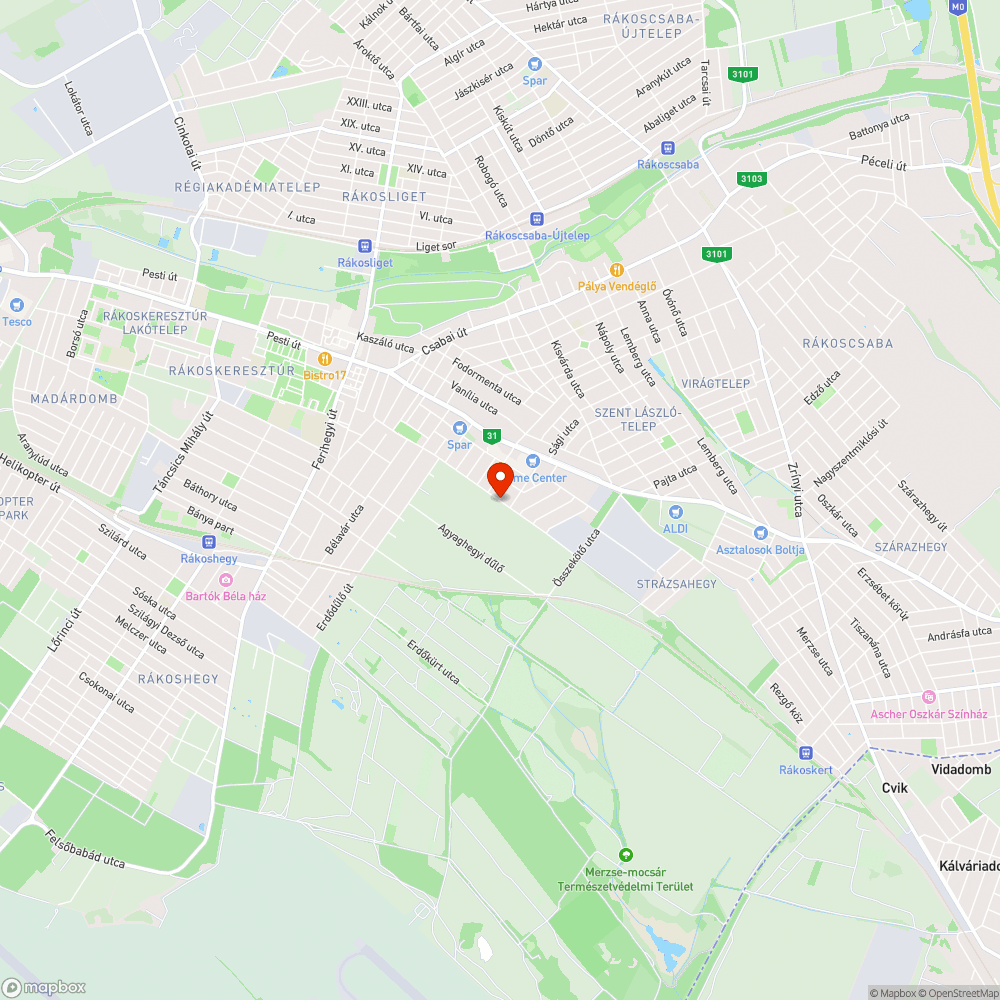 Úttest hiba bejelentés helye