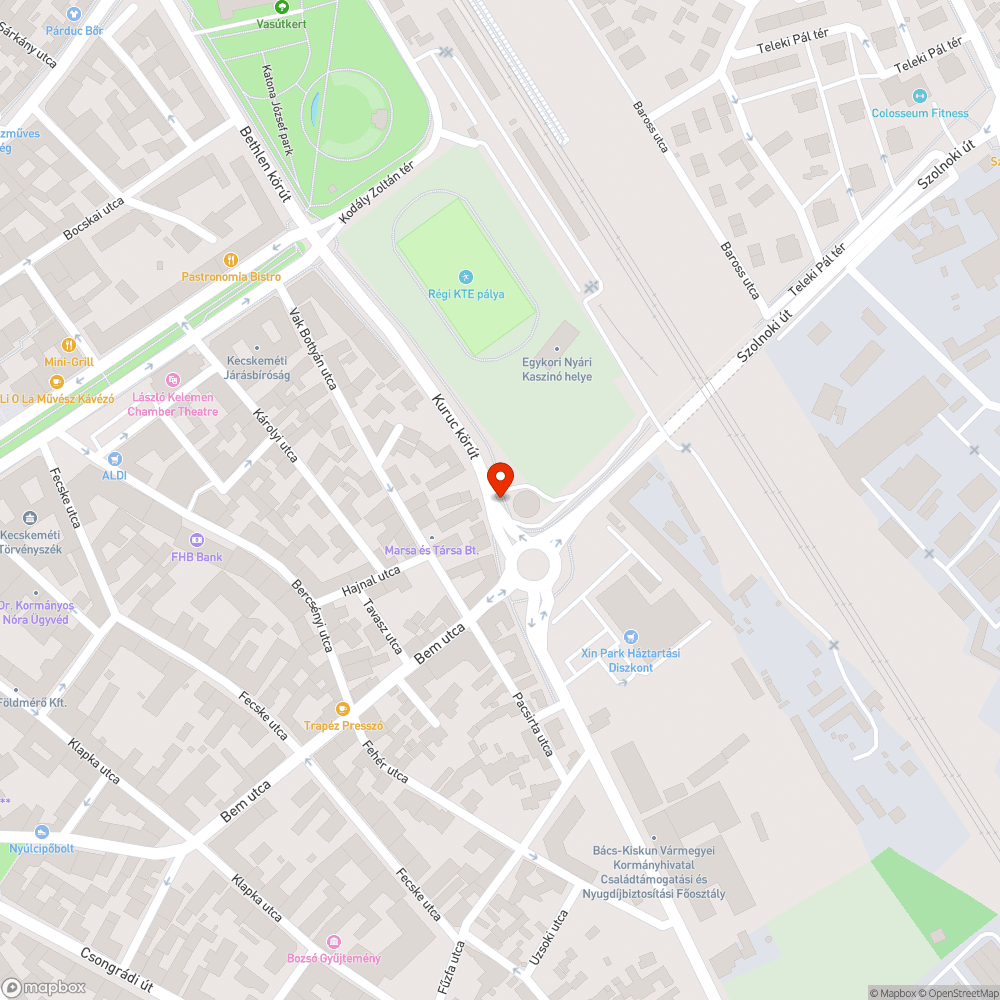 Hiányos, rossz állapotú korlát a Kuruc körút mentén - ÚJRAKÜLDVE bejelentés helye