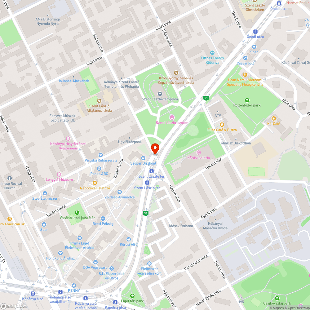 Elhagyott autó bejelentés helye