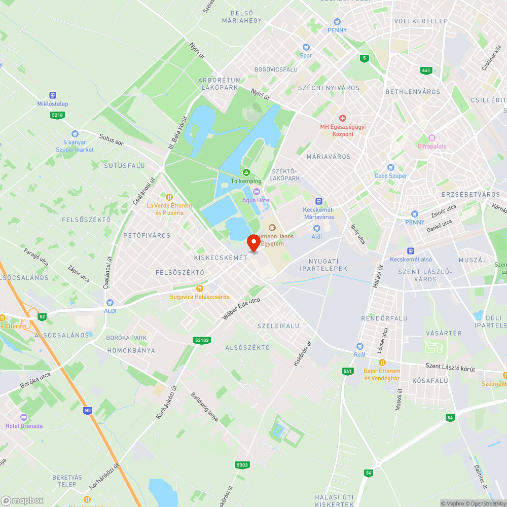 Kátyú- és szegélykő hiba az Izsáki úti benzinkútnál - FRISSÍTVE bejelentés helye