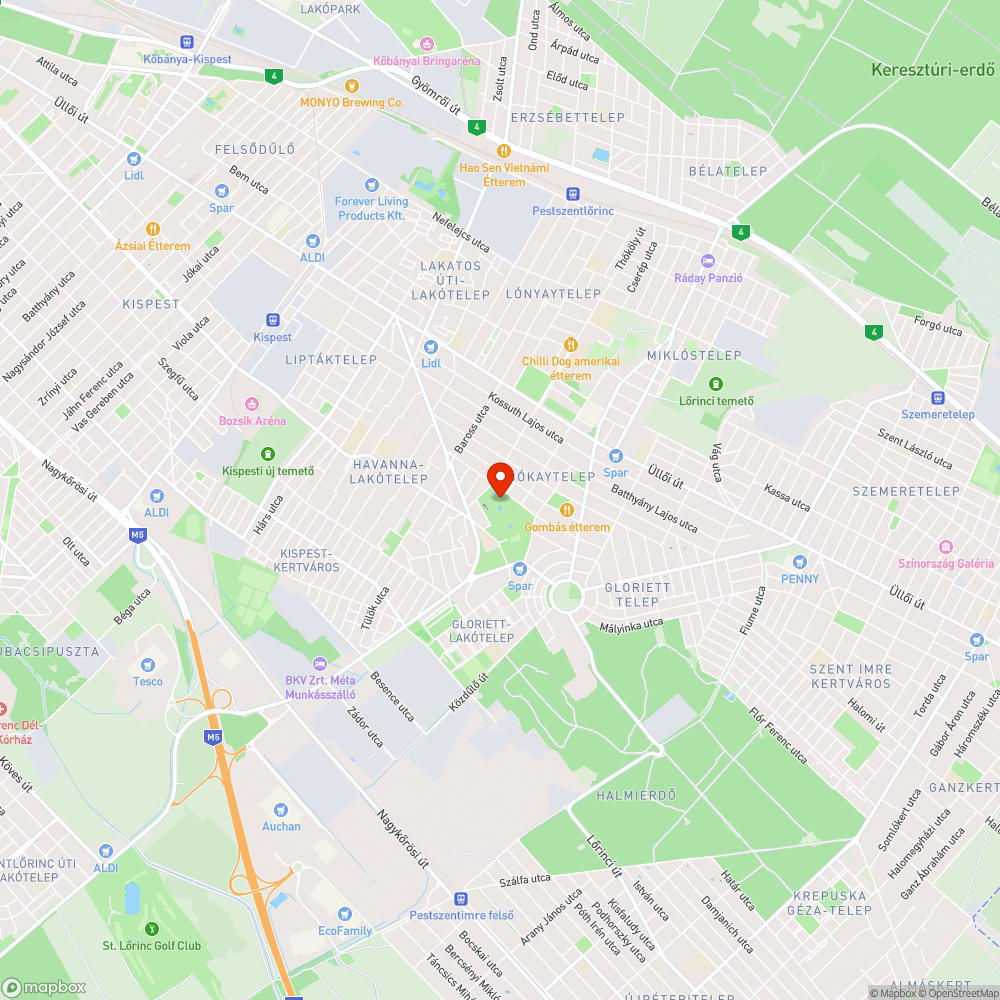 Lezárt híd bejelentés helye