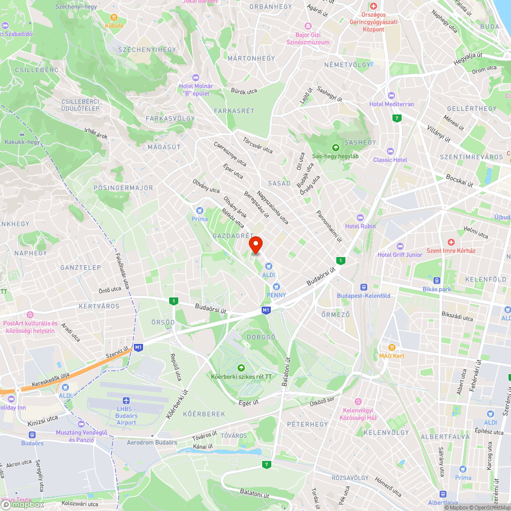 Kátyú bejelentés helye