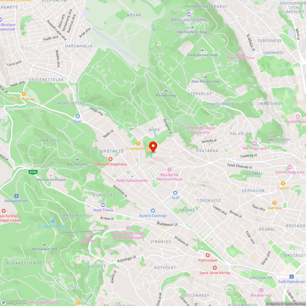 Szemét az Apáthy - sziklánál bejelentés helye