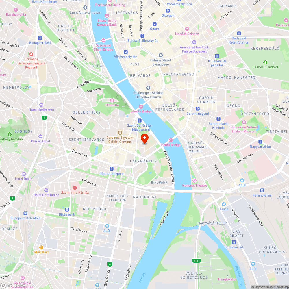 Elhagyott ágykeret (Stoczek J. u.) bejelentés helye