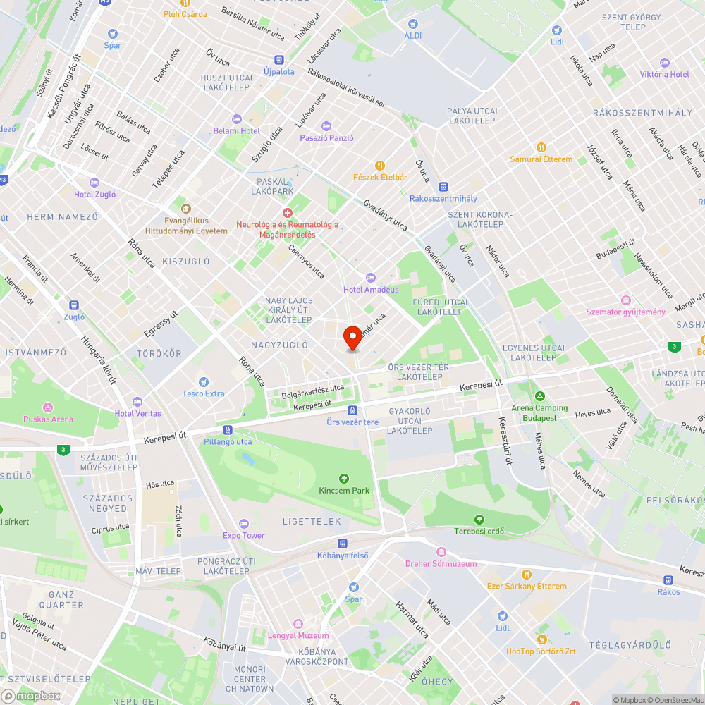 Szemétlerakó zöldterületen bejelentés helye