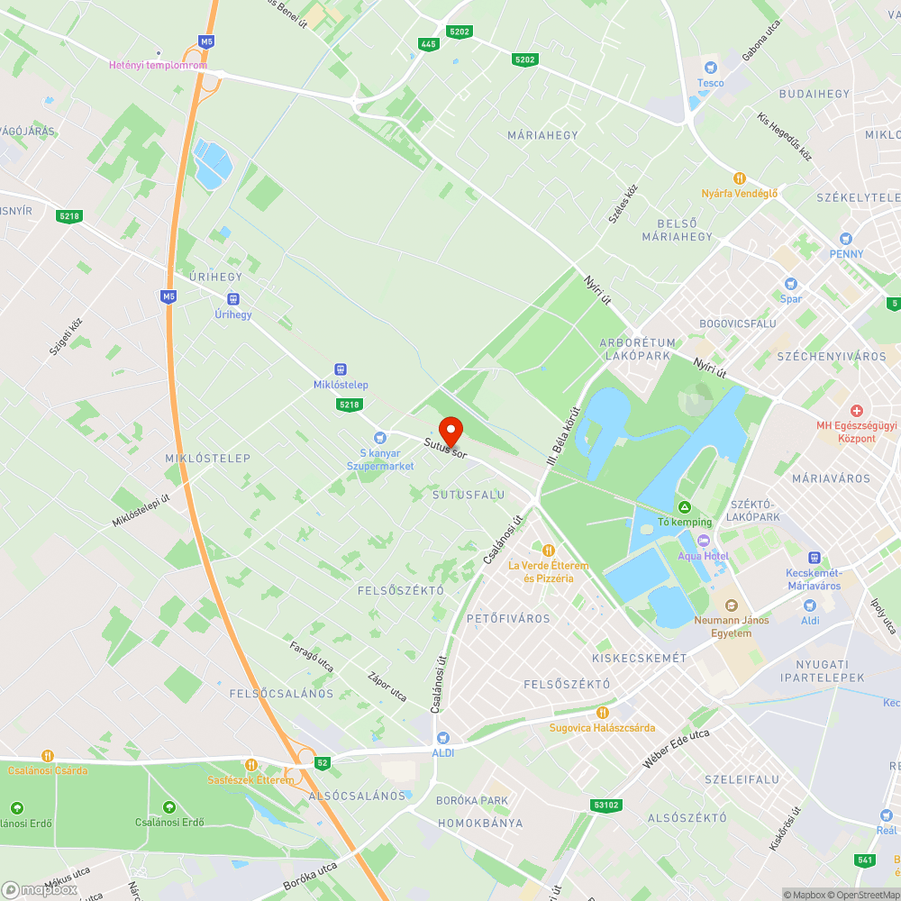 Kátyú a Sutus soron bejelentés helye