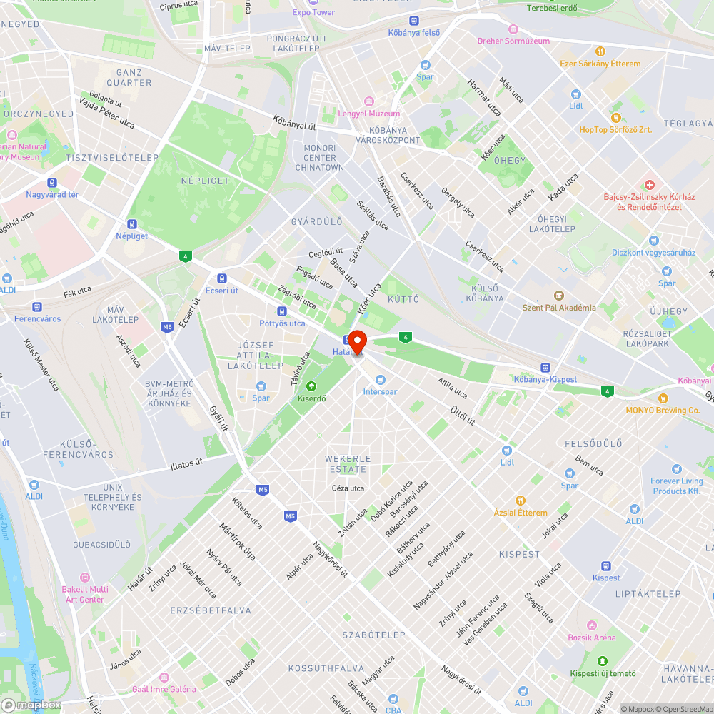 Elhanyagolt közterület bejelentés helye