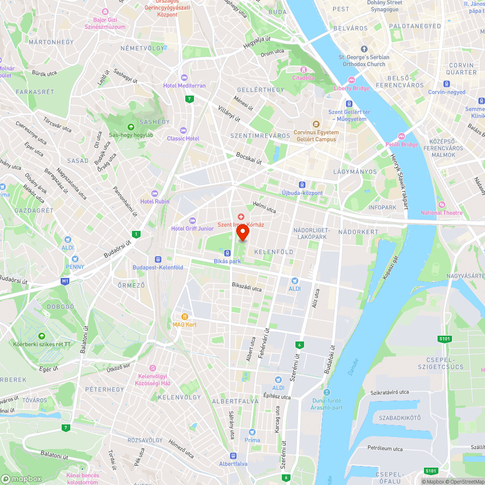 Kátyúk Bártfai utcában 2 bejelentés helye